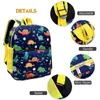 Mochila de dibujos animados para niños Presescolar la bolsa de libros del jardín de infantes para niños para niños Dinosaurios para niñas Gran capacidad Ligera 240425