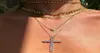 925 Silver Diamond Gold Cross Collier Choker Accessoires Jewelry2396844