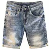 Sommer Herren Denim Shorts2024Anal Thin High-End und modische gedruckte Hosenmarke Mody Brand Casual Blue Shorts 240415