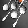 21 pezzi grandi cucchiaio in acciaio inossidabile manico lungo cucchiai cucina posate di posate di riso gnocchi di porridge zuppa per la zuppa di ristoranti 240422 240422
