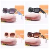 Designer -Blick auf ovale Sonnenbrille für Männer Frauen Luxus Brillenkatze polarisierte Top Fashion Gold M Rahmen Sonnenbrillen Gafas mit rosa Box L4EG
