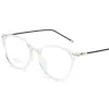 Lenses Transparent Gray Oval Nearsighted Glasses Ultralight Tr90 Steel Wire Leg Prescription Eyeglasses Diopter 0 0.5 1.0 to 6.0