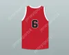 Aangepaste nee Naam Mens Jeugd/Kids Hank Benders 6 Providence Steamrollers Red Basketball Jersey 1 Top gestikte S-6XL