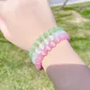 Kralen natuursteen roze kwarts kristal kralen armband voor dames mode zoete geest behandeling energieketen meisjes sieraden geschenken