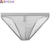 Underpants sexy biancheria intima maschio maschio trasparente a vita bassa slip mutandine mutande garza di lingerie gay traspirante vedere attraverso slip