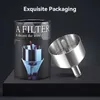Bar Tools Stainless steel magic distributor double old wine filter distributor air filter funnel with tempting filter 240426