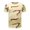 Taktiska T-shirts utomhusjakt kamouflageskjorta Mens Taktiska strids andningsbara sportkamouflagjakt campingtröja 240426