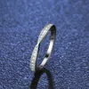 Ring S925 Sier Mosang Stone Cross Womens Fashion Setting Ring Fashion Tail Ring