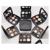 Eye Shadow Famous Makeup 4 Colors Matte Shimmer Natural Waterproof Eyeshadow Shadows Palette With Brush 6 Styles Fast Ship Drop Delive OT9Co