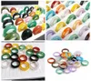 entièrement 50pcs 6 mm 8 mm anneaux d'agate bijoux bijoux de mariage multi-couleurs Anneau de pierre pour l'homme Women7586908