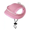 Appareils pour chiens charmant chat capuchon accrocheur en polyester super doux chapeau de compagnie chaton de soleil avec des trous d'oreille