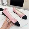 Chaussures habillées pour femmes Designer 2024 Pantres de ballet décontractées extérieures Mules confortables et confortables