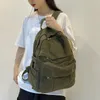 Ryggsäck solid bokväska cool kvinnlig college skolväska ryggsäck mode flickor student trendiga resväska kawaii mochila