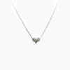 Koreansk modedesigner Love Heart Pendant Halsband för kvinnor Kvinna 100% äkta 925 Sterling Silver Neck Chain Jewelry Accessories Drop Shipping YMN146