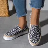 Casual Shoes Stripe Canvas Woman Thick Sole Slip-On Espadrille Sneakers Ladies Sailor Style Vacation Linen Loafers