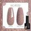 Nagellack lilycute 7 ml mousserande glittergel nagellack 184 trendiga höstfärger långvarig för manikyr blöt av nagelkonstgellack y240425