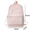 Schultaschen Mädchen weiße Freizeit Reisebuch Laptop Rucksack weibliche Nylon Student Bag Ladies College Modetrendy Frauen