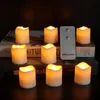 D2 12PCS Flickering Remote Control Electric Flameless Candle Light Lamp Battery Powered Bicicleta Fake Candle Bougie Mariage Led 240416