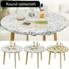 Table de nappe de nappe rond PVC PVC Couverture imperméable à l'huile élastique Aduré Home Kitched Wedding Party Protection