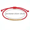 Bracelets de liaison bracalet de cuivre irrégulière Bracalet ROPE ROUGE ALIMENT