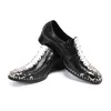 Zapatos informales al por mayor al por mayor de los hombres con punta de acero de acero con punta de acero en la gran talla de cuero genuino de alta calidad 47