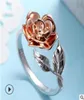 Fashion Nuovo venduto Ladies Rose Silver Ring Ploted Classic Cena Cenate Gioielli in costume Ring2808336