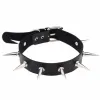 Colliers Emo Spike Choker Colli Punk Femme Femmes Men Hommes en cuir noir Rivets cloutés Collier Goth Bijoux Gothic