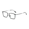 Óculos ópticos para homens mulheres retro gms 611 folhas de moda de gama de moda de designer titânio moldura detalhada de elasticidade quadrada estilo anti-azul placa de lente leve com caixa