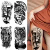 Osdo Tattoo Transfer wasserdichte temporäre Tattoo Aufkleber Wald Lion Tigerbär Flash Tattoos Frauen