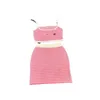 Two Piece Dress designer Shenzhen Nanhuo Huohuo~24 Summer New Product Pink Stripe Sling Half Skirt Set for Women TT7L