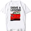 Мужские футболки управляют легендой Celica 7 Generation Fastift Model Fit Fit Fit Shirt Unisex Men Short Slve Harajuku Hip Hop Casual Boy White Ts Tshirt T240425