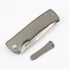 Nouveau arrivée CK4263 Flipper Pliage Knife M390 Satin Drop Point Blade TC4 Titanium Handle Handle Ball Ball Ball Edc Pocket Folder Couteaux Outdoor Camping Tools