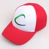 CAPS CAPS بالجملة رسالة التطريز C البالغ GORRAS GORRAS ANIME COSPALY CASQUETTH HAT ASH KETCHUM CAPS COSTUME PLAY BASEBALL CAP J240425