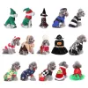 Setzt mehrere Typen Weihnachtsheiler -Halloween -Haustierkostüm mit Hat Set Cat Dogs Pullover Halten Sie einen warmen Overall für Pet Cosplay Party