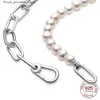 Collane a ciondolo nuove perle e collane più vendute 925 gioielli in argento sterling adatti per gioielli di moda femminile FAMBINA ORIGINALE DIY Q240426