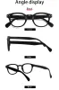 Soczewki Henotin Classic Round Rame Reading Okulary Sprężyn Zawias Mężczyźni i kobiety HD Okulary +0 +600