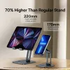 Stands Baseus Phone Stand Stand Aluminum Ligho Celular Tablet Stand Stand para iPad iPhone 13 12 Acessórios para telefones celulares Samsung