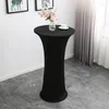 Table Cloth Cocktail Round Tablecloth Spandex Stretch Cover For Wedding Banquet E Birthday Outdoor Party Bar Decoration