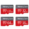 Kontroller Micro TF -kort 512 GB 256 GB 128 GB 64 GB 32GB 16GB MINI SD Card SD/TF Flash Card Class 10 Memory Card Minisd för telefon