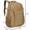 Mochila 800D 35L Porta Bacha leve Molle tática preta