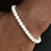 Simple retrò in perline Bracciale perle Bracciale femminile perle acriliche elastiche perle da uomo alla moda regalo da polso da polso da polso