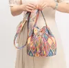 Torebki designerskie torby płócienne dla kobiet letnia moda torba na ramię kolaż Książka/torba laptopa dla dziewcząt torby komunikacyjne