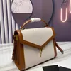 Torebki designerskie torby luksusowe torba na ramię importowane skórzane patchwork crossbody torba vintage koperta mody mody obrotowa blokada teczka fabryczna hurtowa torba na damę