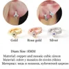 Dangle Chandelier Hot Sale Evil Eye Female Circle Huggie Earring Rose Gold Silver Color Crystal Tiny Small Stud Earrings for Women Jewelry Brincos