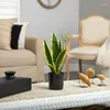 Dekorativa blommor Sansevieria Plastic Artificial Plant Green