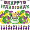 Party -Dekoration 15pcs Mardi Gras Carnival Thema Ballon Set Mexiko