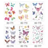 Tattoo Transfer Rocooart Butterfly Tattoo Aufkleber für Kinder Geburtstagsgeschenk süße falsche Taty Kids Body Art wasserdichte temporäre Tattoos Cartoon 240426