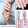 Gel de ongle mizhse non essuyer la couche de base supérieure mate mate transparent Polish UV amorce de l'amorce