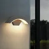 Lampe murale Capteur moderne LED extérieur étanche à la porte d'entrée du jardin éclair