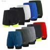 Shorts para hombres Lixada para hombres 2 en 1 corriendo pantalones cortos de secado rápido ejercicio de entrenamiento transpirable pantalones cortos de ciclismo con revestimiento más largo que se ejecuta D240426